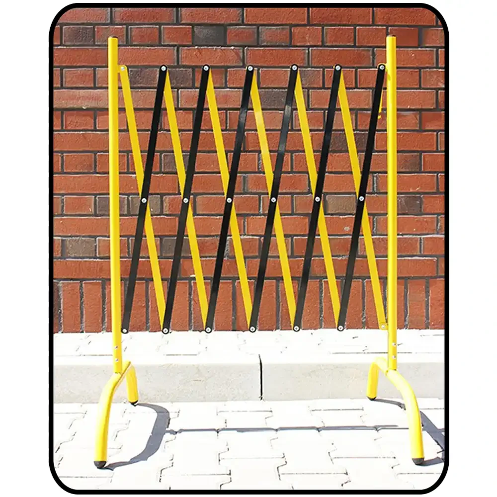 Bariera nożycowa rozciągana żółto-czarna - 3000 mm - sklep drogowy Widrog.webp