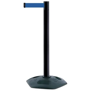 Słupek z tworzywa sztucznego TENSATOR® HEAVY DUTY - niebieska taśma dł. 2,3 m