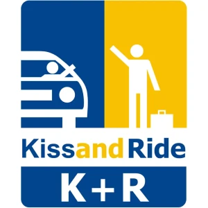 Tablica Kiss+Ride - folia I generacji - 600x750 mm