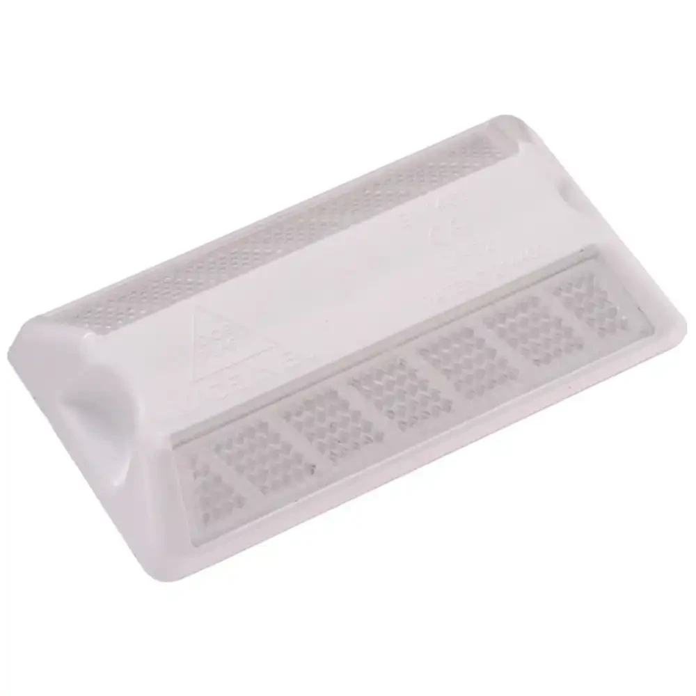 Punktowy element odblaskowy DPT2 - biało-białe kocie oczka - sklep drogowy Widrog.webp