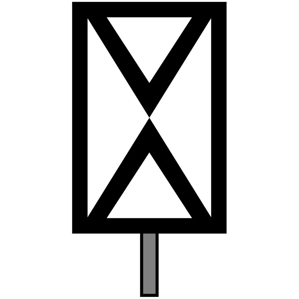 Wskaźnik usytuowania W 1 – 750 x 1100 mm – odblaskowy - sklep drogowy Widrog.webp