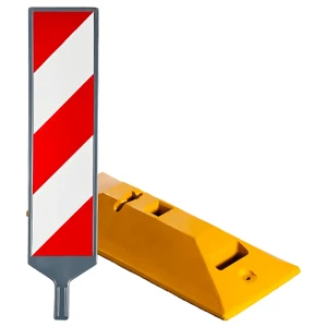 Znak U-6 na gumowym przegubie - folia odblaskowa II generacji