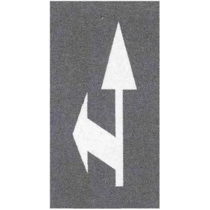 Termoznak P-8e - strzałka kierunkowa w lewo i prosto - 5000x1350 mm