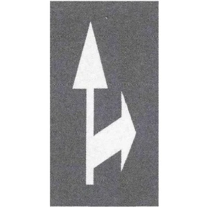 Termoznak P-8f - strzałka kierunkowa na wprost lub w prawo - 5000x1350 mm