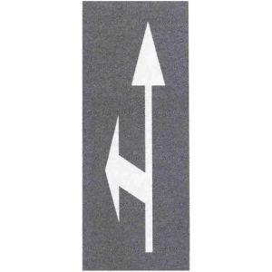 Termoznak P-8e - strzałka kierunkowa w lewo i prosto - 7500x1350 mm