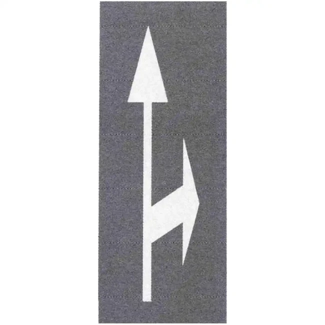 Termoznak P-8f - strzałka kierunkowa na wprost lub w prawo - 7500x1350 mm (2,72 m²) - sklep drogowy Widrog.webp