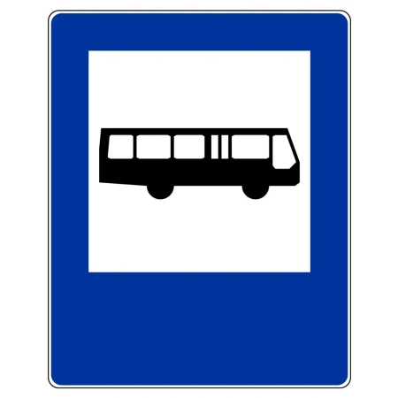Znak drogowy D-15 - przystanek autobusowy - folia II generacji - 400x500 mm - sklep drogowy Widrog.webp
