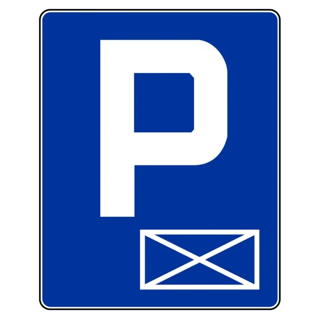 Znak drogowy D-18A - parking - miejsce zastrzeżone - folia II generacji - 900x1125 mm - sklep drogowy Widrog.webp