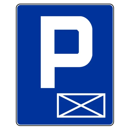 Znak drogowy D-18A - parking - miejsce zastrzeżone - folia II generacji - 900x1125 mm - sklep drogowy Widrog.webp