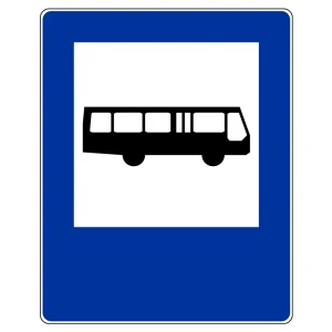 Znak drogowy D-15 - przystanek autobusowy - folia II generacji - 1200x1500 mm