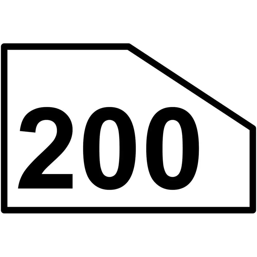 Wskaźnik (znak) kolejowy W32 – miejsce zatrzymania czoła pociągu -  380x380 mm – odblaskowy - folia odblaskowa pierwszej generacji - sklep drogowy Widrog.webp