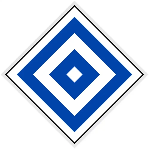 Wskaźnik (znak) kolejowy We4a – zakaz wjazdu na tor przy którym jest wskaźnik - 480x480 mm – odblaskowy