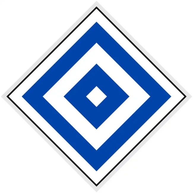 Wskaźnik (znak) kolejowy We4a – zakaz wjazdu na tor przy którym jest ustawiony wskaźnik - romb 480x480 mm – odblaskowy - folia odblaskowa pierwszej generacji - sklep drogowy Widrog.webp
