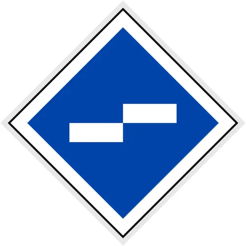 Wskaźnik (znak) kolejowy We1 – 480x480 mm - odblaskowy