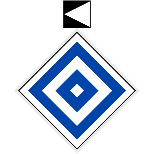 Wskaźnik (znak) kolejowy We4c – zakaz wjazdu elektrycznych pojazdów w lewo  - 480x480 + 200x200 mm - odblaskowy