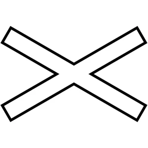 Wskaźnik (znak) kolejowy W31 - wskaźnik kasowania - wymiar ramienia 1150x150 mm - odblaskowy 