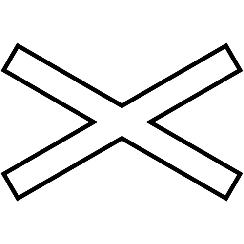 Wskaźnik (znak) kolejowy W31 - wskaźnik kasowania - wymiar ramienia 1150x150 mm - odblaskowy 