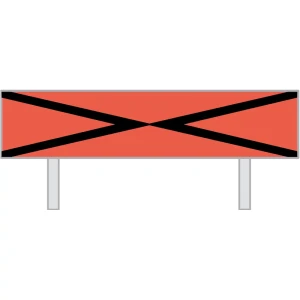 Wskaźnik (znak) kolejowy W29 – Wskaźnik nawiązania łączności -1600x400 mm – odblaskowy 