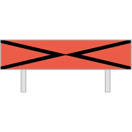 Wskaźnik (znak) kolejowy W29 – Wskaźnik nawiązania łączności -1600x400 mm – odblaskowy - folia odblaskowa pierwszej generacji - sklep drogowy Widrog.webp