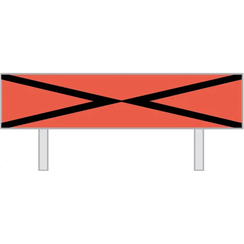 Wskaźnik (znak) kolejowy W29 – Wskaźnik nawiązania łączności -1600x400 mm – odblaskowy 