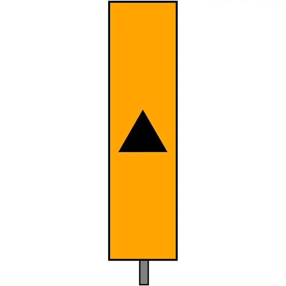Wskaźnik (znak) kolejowy W11p – wskaźnik przejazdowy - 400x1600 mm – odblaskowy - folia odblaskowa pierwszej generacji - sklep drogowy Widrog.webp