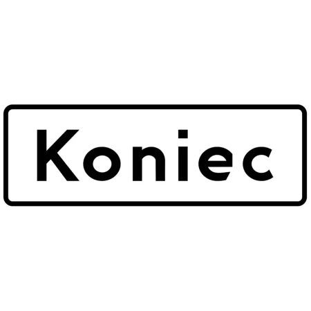 Tabliczka T-3A - wskazuje koniec miejsca na postoj - folia II generacji.webp