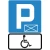 Tablica Informacyjna Drogowa - D-18 Parking T-29 Inwalida - folia odblaskowa I generacji - 600x900 mm - sklep drogowy Widrog.webp