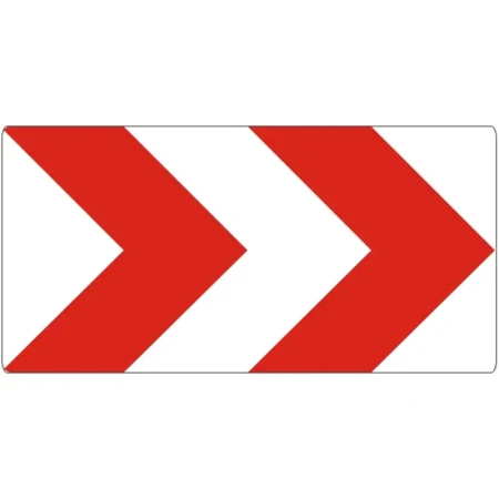 Tablica U-3c - folia odblaskowa II generacji - 1200x600 mm - sklep drogowy Widrog.webp