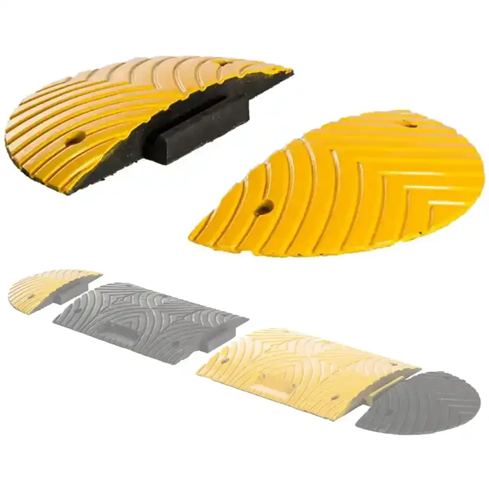 Próg podrzutowy SLOWLY 5 - zakończenie żółte - 250x400x50 mm - sklep drogowy Widrog.webp