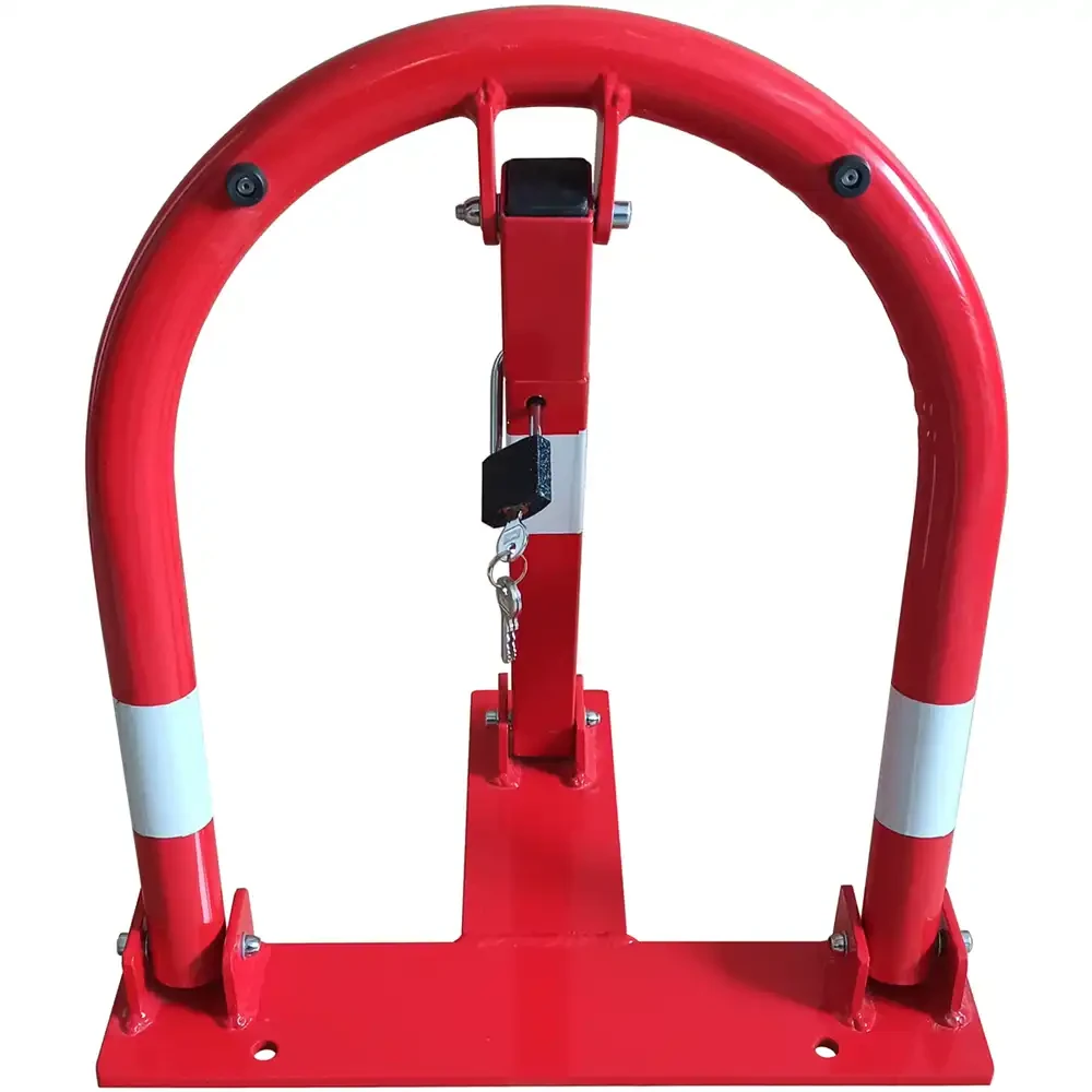 Blokada Parkingowa typu U - na kłódkę - czerwona - sklep drogowy Widrog.webp