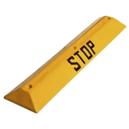 Separator (ogranicznik) parkingowy - STOP - żółty z czarnym napisem - sklep drogowy Widrog.webp