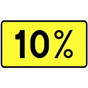 Tabliczka T-9 - spadek lub wzniesienie drogi - folia I generacji - 600x350 mm