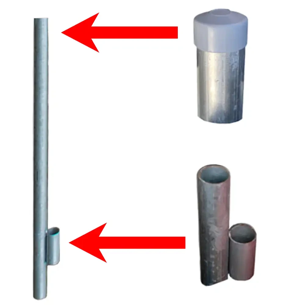 Słupek (sztyca) do znaków drogowych - długość 3 metry 70 centymetrów - sklep drogowy Widrog.webp