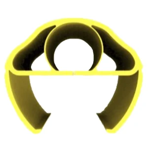 Elastyczna odbojnica ochronna - ochrona słupków, stojaków - rozmiar S/M