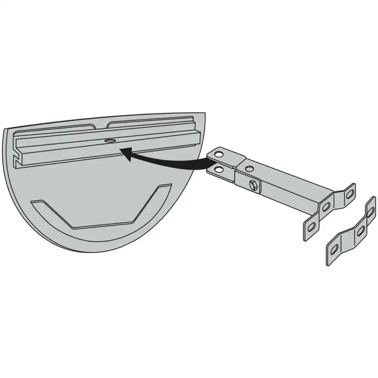 Lustro szerokokątne z kontrolą 3 kierunków - 900x450 mm - sklep drogowy Widrog.webp