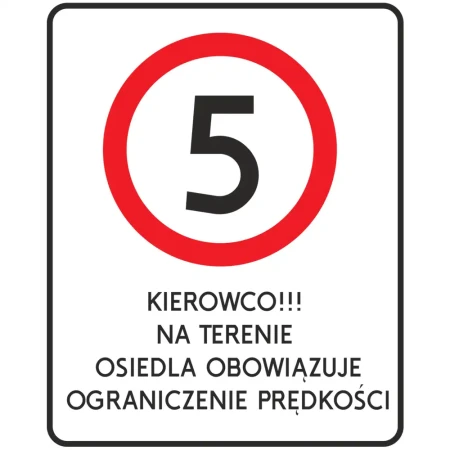 Znak drogowy B-33 na blasze i z tekstem - 600x400 mm - sklep drogowy Widrog.webp