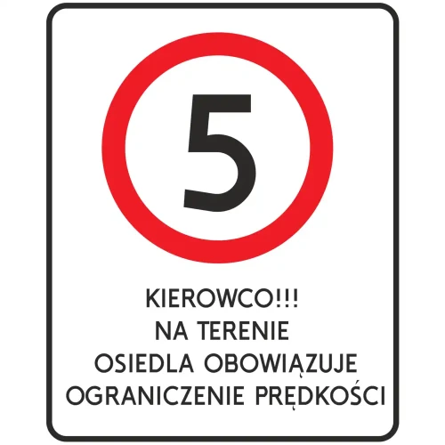 Znak drogowy B-33 na blasze i z tekstem - 600x400 mm - sklep drogowy Widrog.webp