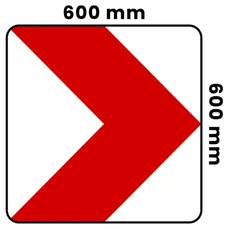 Tablica U-3 a - folia odblaskowa I generacji - 600x600 mm - sklep drogowy Widrog.webp