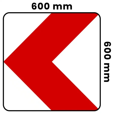 Tablica U-3 b - folia odblaskowa II generacji - 600x600 mm - sklep drogowy Widrog.webp