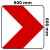 Tablica U-3 a - folia odblaskowa II generacji - 600x600 mm - sklep drogowy Widrog.webp