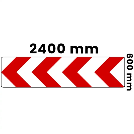 Tablica U-3 d - folia odblaskowa II generacji - 2400x600 mm - sklep drogowy Widrog.webp