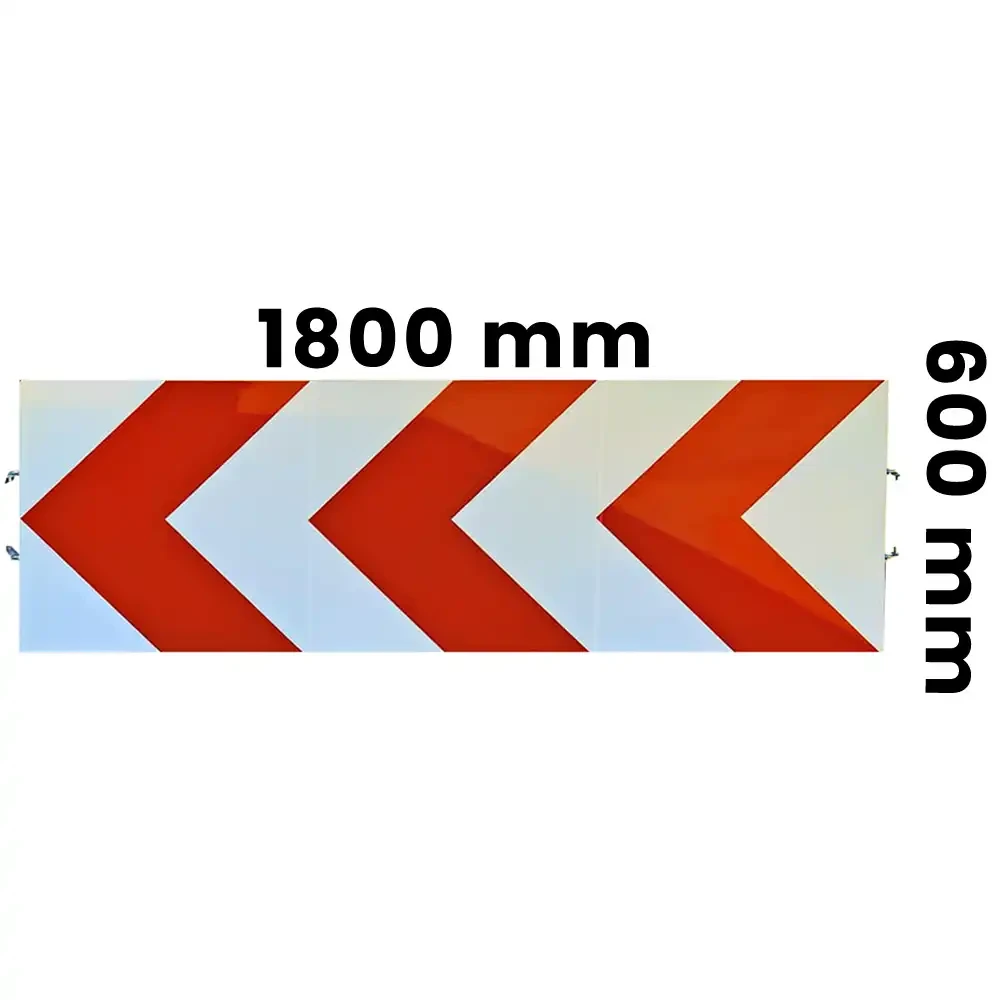 Tablica U-3 d - folia odblaskowa I generacji - 1800x600 mm - z otworami - sklep drogowy Widrog.webp