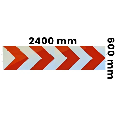 Tablica U-3 c - folia odblaskowa I generacji - 2400x600 mm - na haki - sklep drogowy Widrog.webp