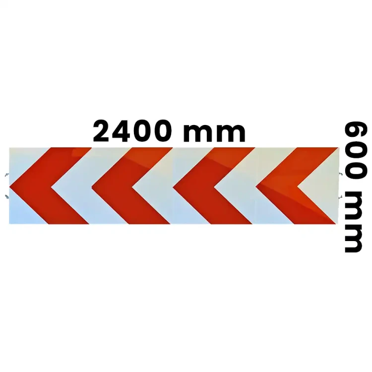 Tablica U-3 d - folia odblaskowa I generacji - 2400x600 mm - na haki - sklep drogowy Widrog.webp