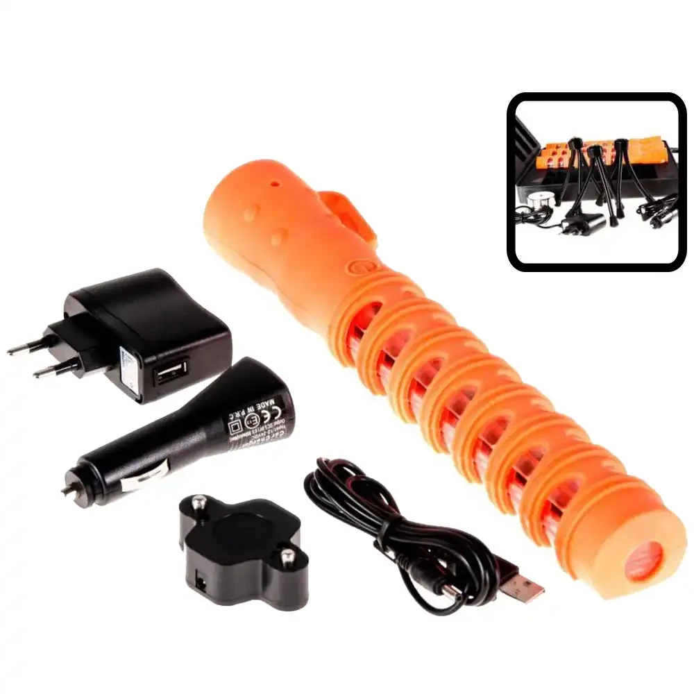 Pałka LED do kierowania ruchem drogowym - sklep drogowy Widrog.webp