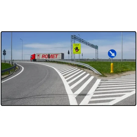 Tablica ostrzegawcza STOP – Zły kierunek - folia odlbaskowa drugiej generacji - 1450x1950 mm - sklep drogowy Widrog.webp