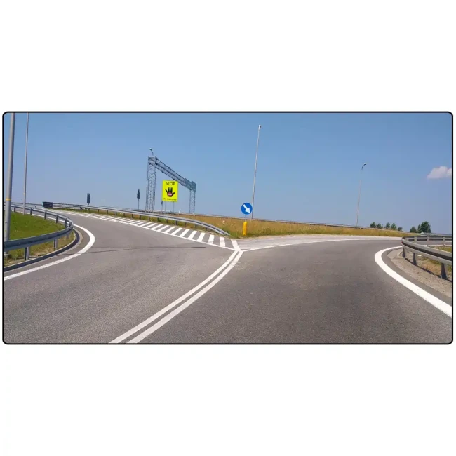 Tablica ostrzegawcza STOP – Zły kierunek - folia odlbaskowa drugiej generacji - 1450x1950 mm - sklep drogowy Widrog.webp