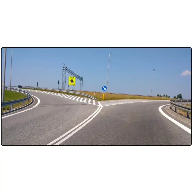 Tablica ostrzegawcza STOP – Zły kierunek - folia odlbaskowa drugiej generacji - 1450x1950 mm - sklep drogowy Widrog.webp