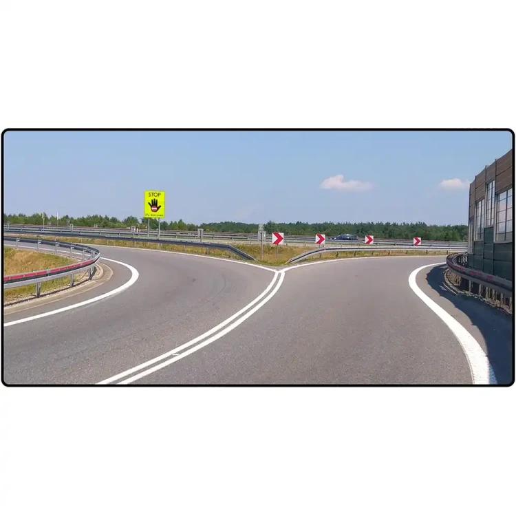 Tablica ostrzegawcza STOP – Zły kierunek - folia odlbaskowa drugiej generacji - 1450x1950 mm - sklep drogowy Widrog.webp