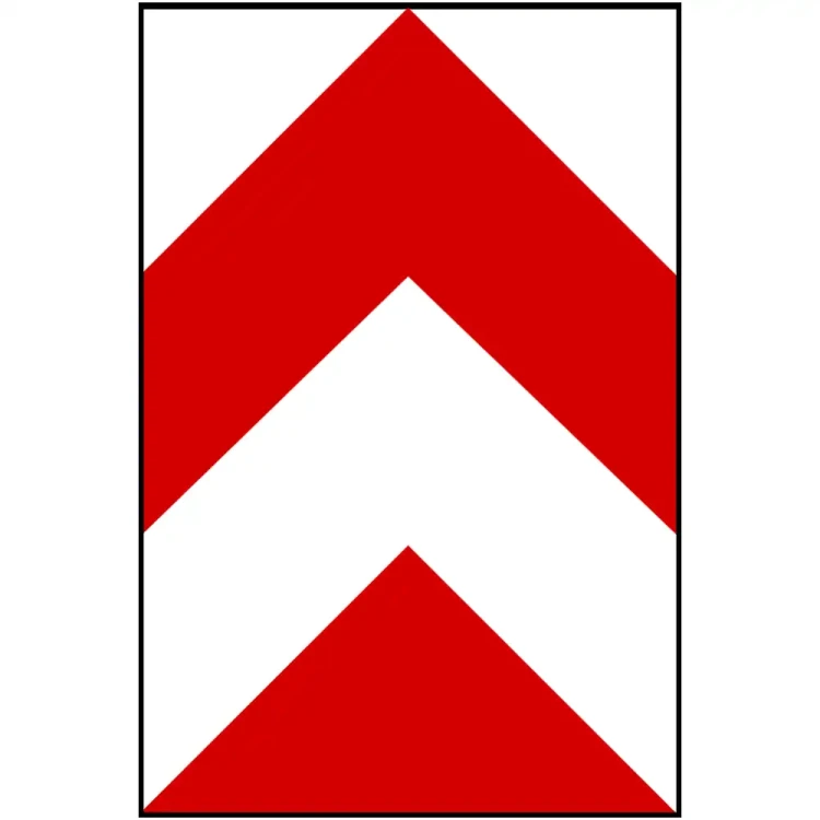 Tablica U-4b - folia odblaskowa I generacji - 750x500 mm - sklep drogowy Widrog.webp